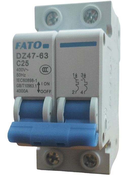 Interruttore magnetotermico 2P - C25 EL306 FATO