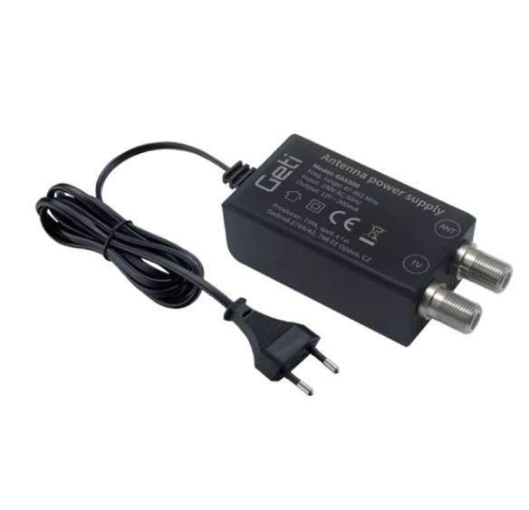 Alimentatore antenna TV 12V 300mA MT975 Geti
