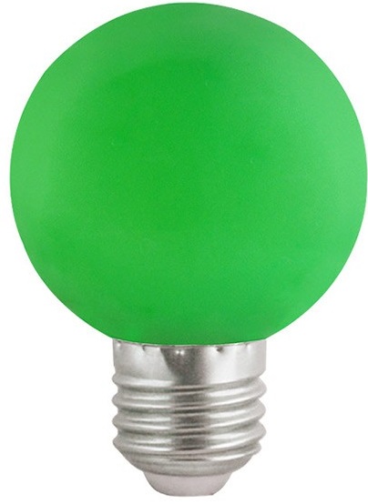 Lampadina LED E27 luce verde 3W 180lm EL343 Vito