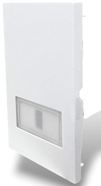 Cover campanello 2 moduli bianco  linea ZEN 01034 