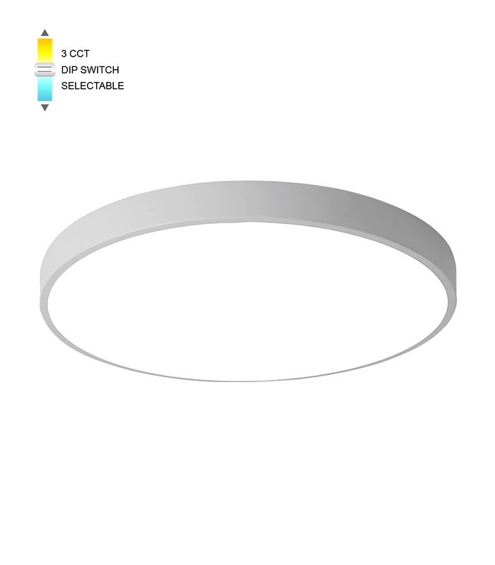 Plafoniera LED rotonda 25W 2000lm 3CCT bianca EL1197 Vito