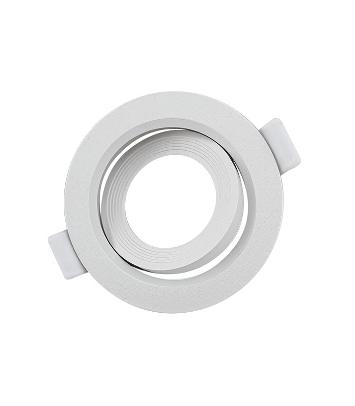 Supporto per faretto GU10 da incasso Ø75mm bianco EL691 Vito
