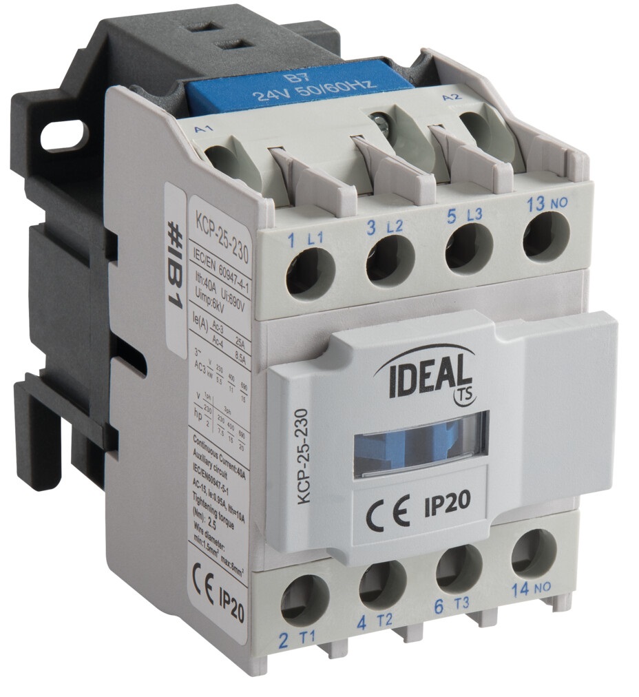 Contattore di potenza 25A AC-3 bobina 230V AC KA2037 Kanlux