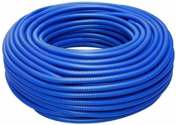 Tubo corrugato pieghevole senza tirafilo 20mm 50m blu TC2020BLU 