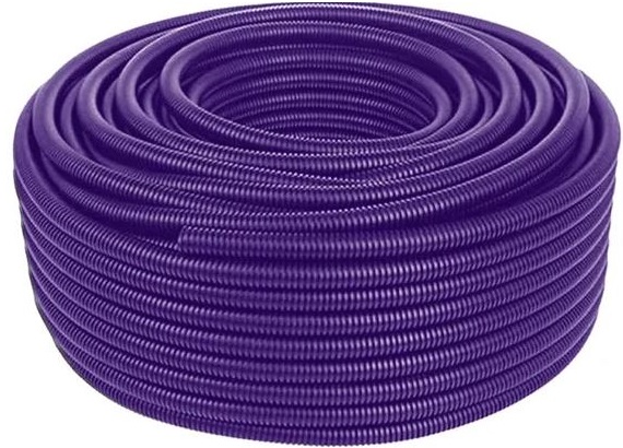 Tubo corrugato pieghevole senza tirafilo 25mm 50m lilla TC2025LILLA 