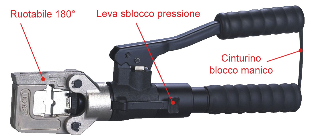 Pinza crimpatrice Oleodinamica - HT-51 EL365 FATO