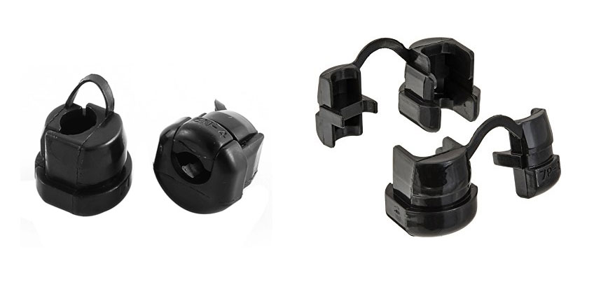 Boccola passacavo/fissacavo 7.7mm - nero 10352 FATO