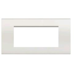 Placca 7 posti bianca compatibile Living International EL2186 