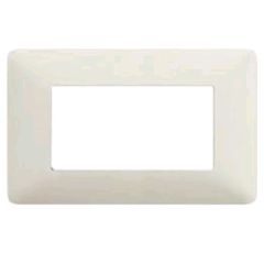 Placca 4 posti bianca compatibile Matix EL2426 