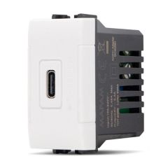 Presa USB tipo C 5V ricarica rapida 2.4A compatibile Living International EL2509 