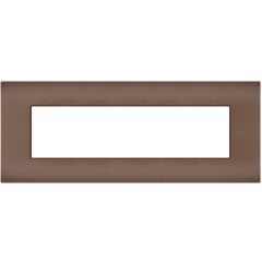 Placca 7 posti bronzo compatibile Vimar Arké EL176 