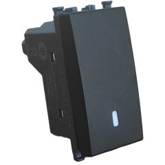 Invertitore unipolare nero compatibile Vimar Arké EL218 