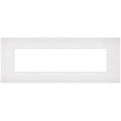 Placca 7 posti bianca compatibile Vimar Arké EL174 