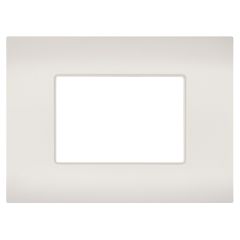 Placca 3 posti perla compatibile Vimar Arké EL382 