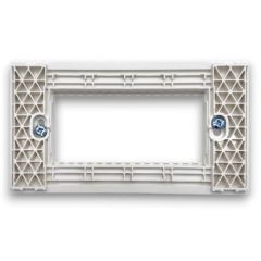 Supporto bianco 4 posti linea Zen 01154 