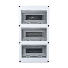 Centralino da parete 36 moduli 3x12 con porta trasparente E9052 