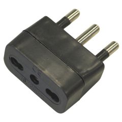 Adattatore presa di corrente da 16A a bipasso 10/16A - Nero EL845 