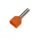 Puntale boccola doppia a crimpare - TE4012 - arancione - Conf. 100 pezzi EL1240 FATO