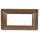Placca 4 posti in tecnopolimero color bronzo compatibile Matix EL1018 