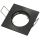 Supporto quadrato per faretto GU10  da incasso 80x80 nero EL2071 Vito
