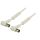 Cavo Coassiale 100 dB ad Angolo Coassiale Maschio - Femmina Coax (IEC) 20m Bianco ND9095 Valueline
