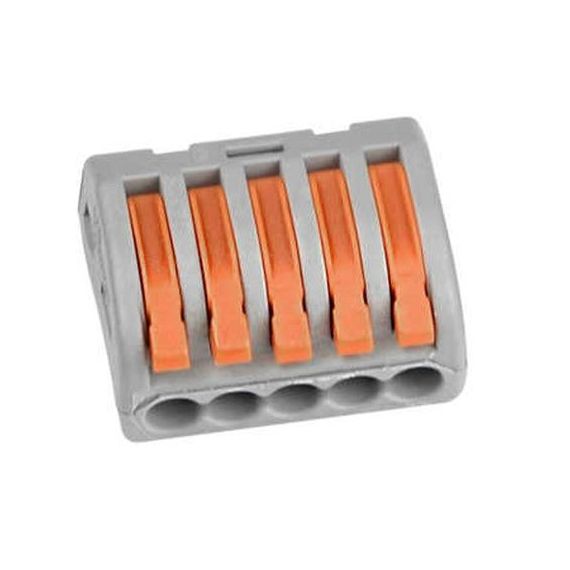 Connettore elettrico a molla con 5 terminali EL1390 