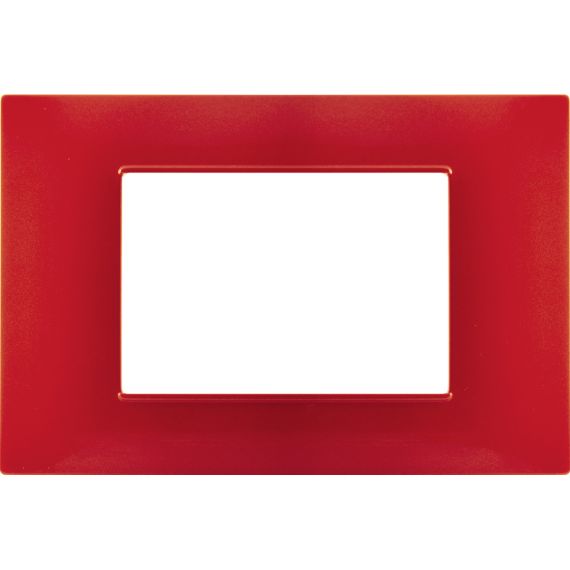 Placca 3P Tecnopolimero 12x8cm Corallo compatibile Vimar Plana EL1969 