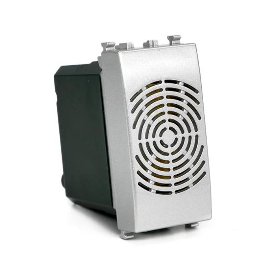 Suoneria 6AX-220V in alluminio compatibile Vimar Plana EL2208 