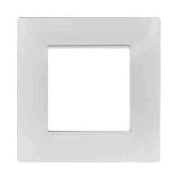 Placca 2 posti quadrata bianca compatibile Vimar Plana EL1948 