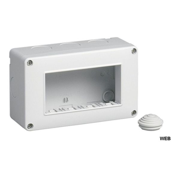 Box 4 moduli 12x8cm bianco compatibile Living International EL2296 