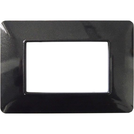 Placca in tecnopolimero 3P nero bistrò compatibile Matix EL2109 