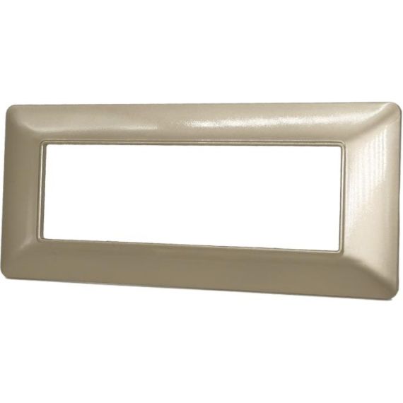 Placca in tecnopolimero 6P champagne compatibile Matix EL2328 