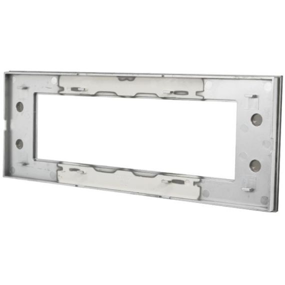 Placca in vetro bianco 7 posti compatibile Living International EL2283 