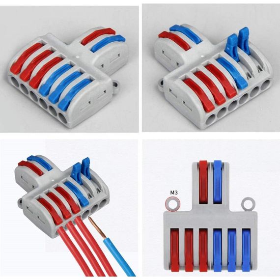 Morsettiera 2 INPUT / 6 OUTPUT  0.08-4.0mm² F1512 