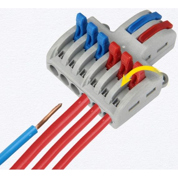 Morsettiera 2 INPUT / 6 OUTPUT  0.08-4.0mm² F1512 