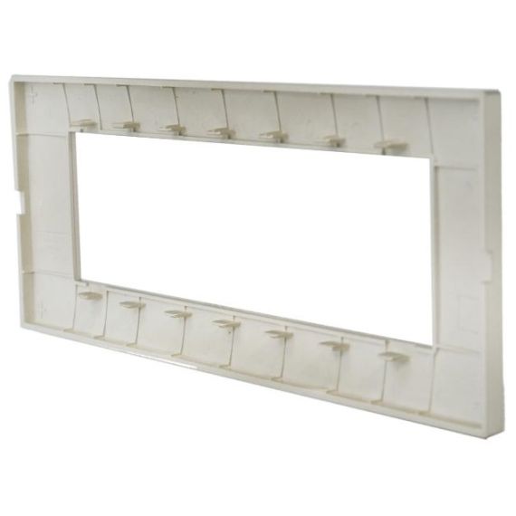 Placca in tecnopolimero 7 posti color sabbia compatibile Vimar Plana EL003 