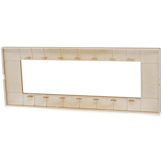 Placca in tecnopolimero 7 posti color arancione compatibile Vimar Plana EL1296 