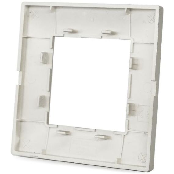 Placca in tecnopolimero 2 posti color grigio chiaro compatibile Vimar Plana EL1493 