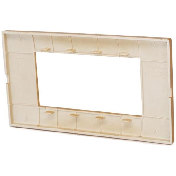 Placca in tecnopolimero 4 posti color oro compatibile Vimar Plana EL272 