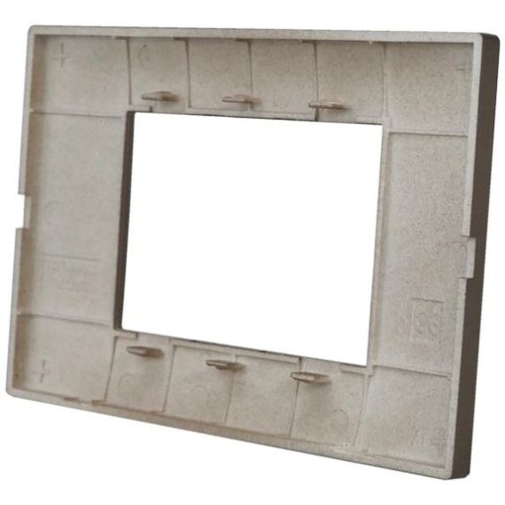 Placca in tecnopolimero 3 posti color rame compatibile Vimar Plana EL700 