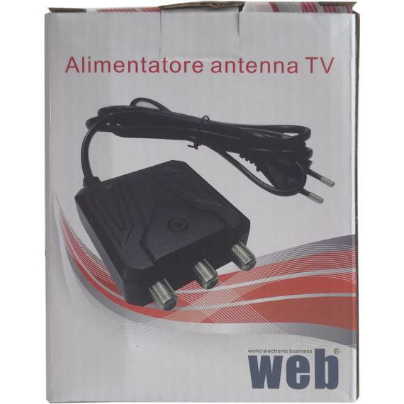 Alimentatore antenna TV 12V 300mA 2 uscite MT200 WEB