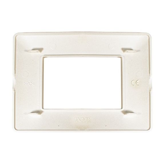 Placca in tecnopolimero 3P color sabbia compatibile Matix EL1546 