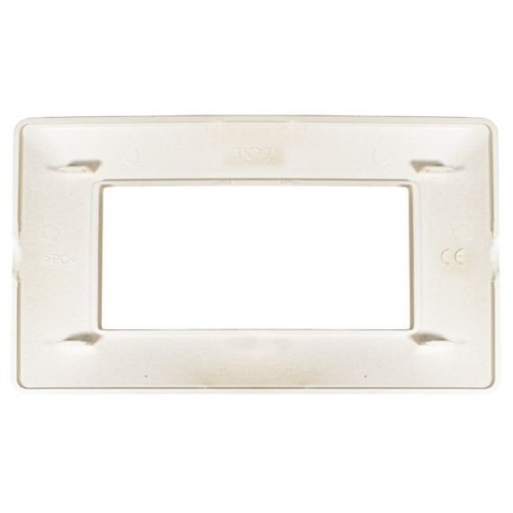 Placca in tecnopolimero 4P color sabbia compatibile Matix EL1756 