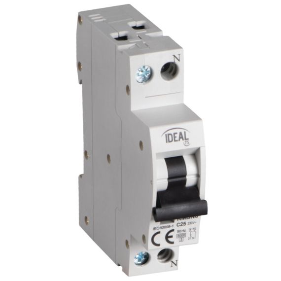 Interruttore magnetotermico 1P+N C25 25A Kanlux KA2274 Kanlux