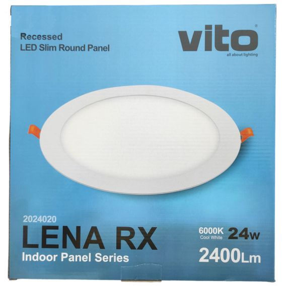 Pannello LED rotondo 24W 2400lm 6000k luce fredda Vito EL112 Vito