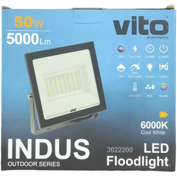 Faro LED 50W 5000lm 6000k luce fredda Vito EL143 Vito