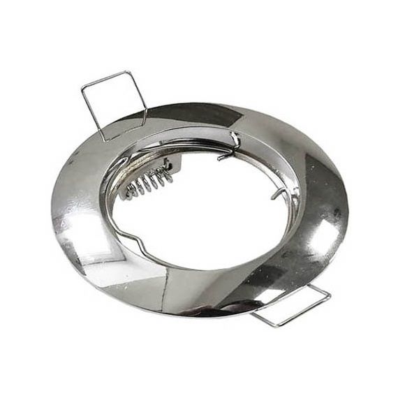 Supporto per faretto GU10  da incasso Φ80mm argentato EL2018 Vito