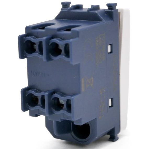 Invertitore unipolare con spia luminosa bianco compatibile Vimar Arké EL258 