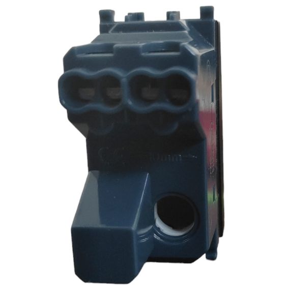 Pulsante unipolare nero con spia compatibile Vimar Arké EL301 