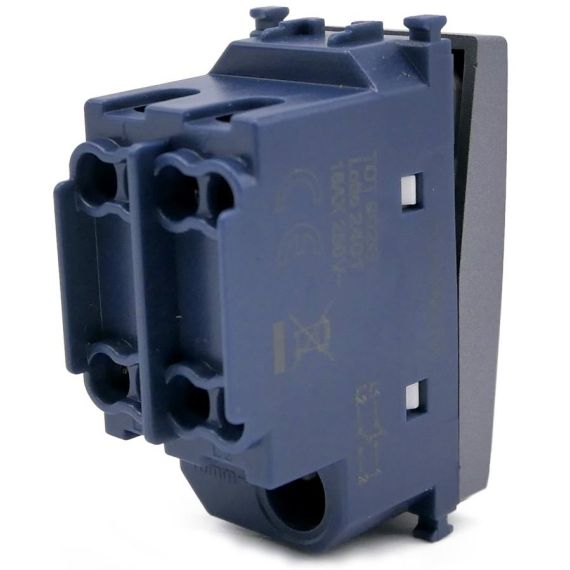 Interruttore bipolare grigio compatibile Vimar Arké EL377 